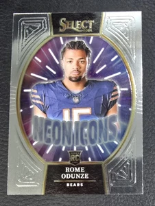 ROME ODUNZE 2024 SELECT FOOTBALL ROOKIE NEON ICONS BEARS #5 RC  - Picture 1 of 2