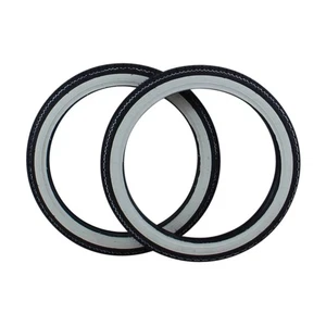 Peugeot 103 104 Weisswand Reifen Satz 2 1/4 x 16 Vogue Puch Maxi Mofa Moped - Picture 1 of 3