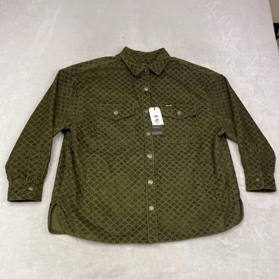 Lee x The Brooklyn Circus 橄榄绿色灯芯绒衬衫夹克男式 L 码 — 第 1/4 张图片