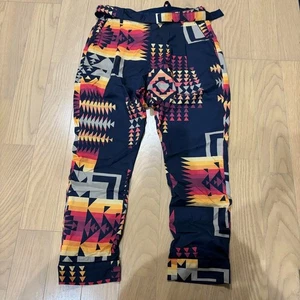 Sacai Herren gemusterte Hose Unterteil mehrfarbig bunt Freizeit Gürtel Größe 1 - Bild 1 von 3