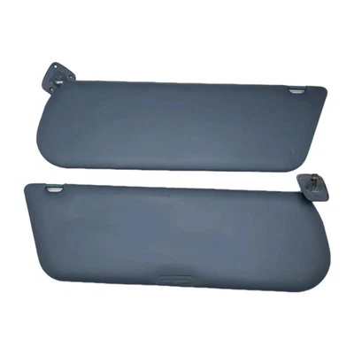 1987-1996 Ford F150 F250 F350 Sun Visors Set Pair Driver Passenger LH RH Blue - Image 1 of 4
