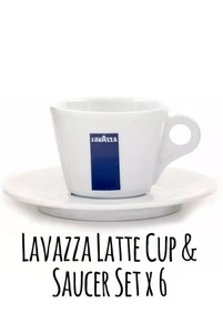 Lavazza Latte Cup & Saucer 270ml x 6 - Picture 1 of 2