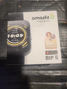 Amazfit W2215US1N Bip 5 Smartwatch 49mm Polycarbonate Plastic - Black - Picture 1 of 3
