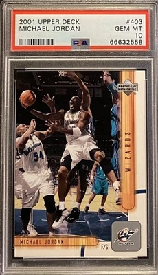 Michael Jordan 2001 cubierta superior #403 PSA 10 Foto 1 de 3