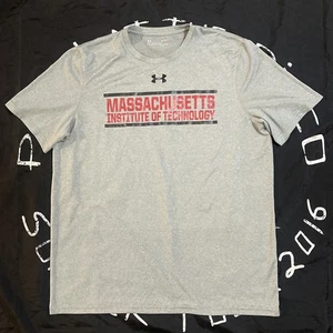 Under Armour MIT Massachusetts Institute of Technology Men’s Medium Gray T-Shirt - Picture 1 of 7
