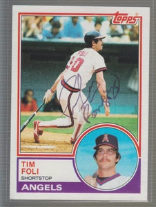 Autogramm 1983 Topps Tim Foli - Angels - Bild 1 von 1