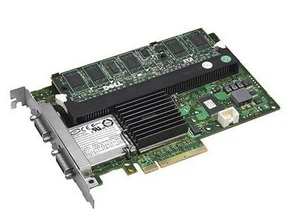 RAID Controller Dell PERC6/E 256MB Adapter PCI-E 1.0x8 2xSFF-8470 3Gb SAS PR174 - Afbeelding 1 van 1