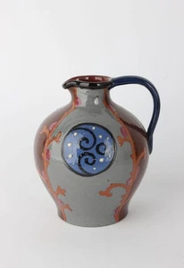 Signierte Jugendstil Henkelvase Keramik - Bild 1 von 4