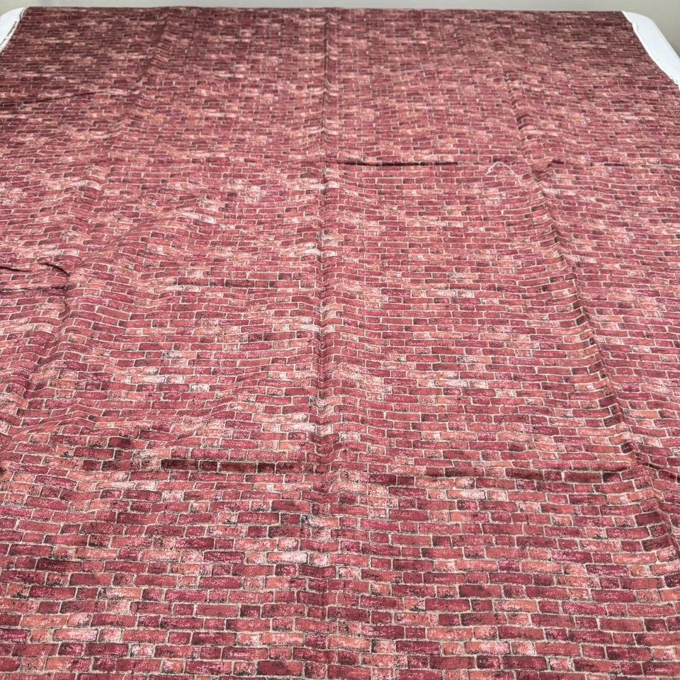 marcus brothers Fabric red brick faye liverman quilting cotton 104x43 2.8 yard - Image 1 of 4
