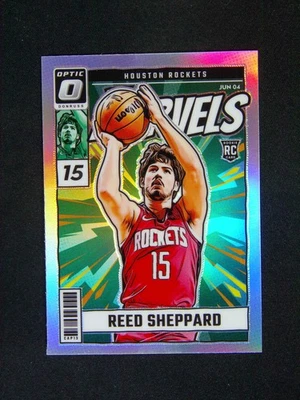 2024-25 Panini Donruss Optic Reed Sheppard #4 RC Net Marvesls Silver - Image 1 of 2