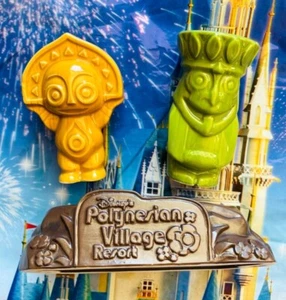 Juego de sal y pimienta Tiki del 50 aniversario de Walt Disney World Polynesian Resort nuevo con etiquetas - Imagen 1 de 4