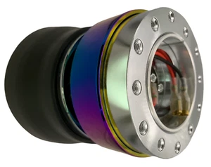 Neo Chrome Black Quick Release Steering Wheel Boss Kit NC for SKODA 044 - Picture 1 of 8