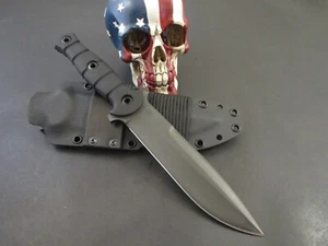 Giedymin Kapuscinski Custom Knives 80CRv2 DLC Coated Taper Tang Fighter / EDC - Picture 1 of 14