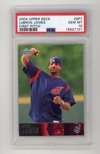 2004 Upper Deck #SP7 LeBron James First Pitch Rookie PSA 10 GEM MINT
