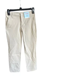 Cat And Jack Boys Tan Slim Adjustable Waist Double Layer Knee Pants Sz 8 M - Picture 1 of 3