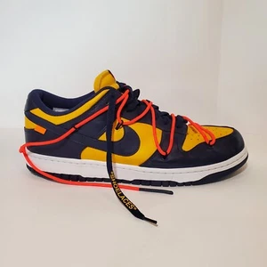 Replacement Right Nike Dunk Low x OFF-WHITE University Gold Sz 12.5 - Picture 1 of 12