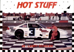 1990 Langenberg Rockford Speedway/Hot Stuff #21 Larry Schuler Minooka Illinois - Imagen 1 de 2