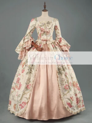 Renaissance Marie Antoinette Gown Bridgerton Queen Princess Dress Halloween 146 - Image 1 of 4