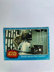 (2) Star Wars 1977 Topps Series 1 Blue Card #40, NM-MT, Droids To The Rescue - Picture 1 of 10