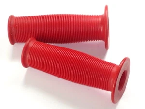 Bicycle red grips 7/8" vintage cycle bobber cushioned handle both sides 7/8" - Picture 1 of 1