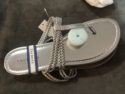 Chanclas Talbots plateadas talla 10 M nuevas  Foto 1 de 4