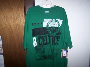 CAMISA BOSTON CELTICS HOMBRE GRANDE - CREMALLERA NBA - 2XLARGE - 100% ALGODÓN NUEVA - Imagen 1 de 8