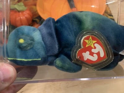 Rare Ty Original Beanie Baby Rainbow 1997 Retired With Errors / Iggy Fabric👀🔥 - Image 1 of 4