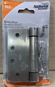 National Hardware N350-868 Satin Nickel Stahl verstellbares Federscharnier 4 Zoll - Bild 1 von 1