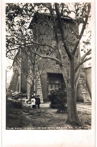 Santa Fe RPPC San Miguel Missione Bambini 1910 AZO mai usato quasi nuovo - Foto 1 di 2