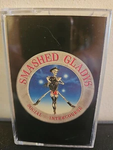 SMASHED GLADYS Social Intercourse 1988 CASSETTE TAPE GLAM/HAIR METAL ROCK - Picture 1 of 7
