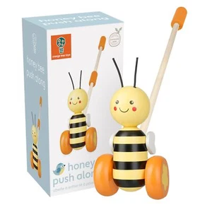 Wooden Pull Along Orange Tree Toys Honey Bee Push Along For Toddlers - Picture 1 of 6