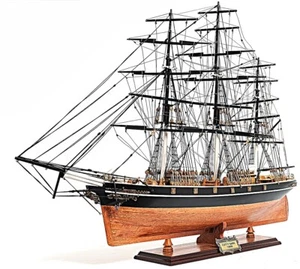 Cutty Sark NO SAILS Wooden Tall Ship Model 34" China Tea Clipper Sailboat - Picture 1 of 13
