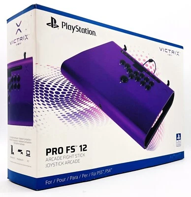 PDP Victrix Pro FS 12 Arcade Fight Stick for PS5, PS4 & PC - Purple (12-BUTTON) - Image 1 of 4