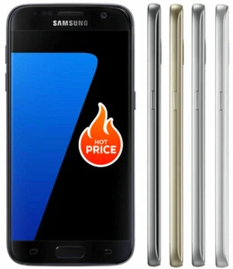 Samsung Galaxy S7 G930U 32GB Unlocked 4G LTE GSM SmartPhone Black Gold OPEN BOX - Afbeelding 1 van 11