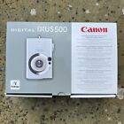 Canon Digital Ixus 500 Camera 5Mp Silver Charger And 2Xbattery Usb Cableworking