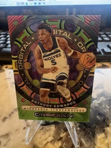 2023-24 Obsidian Electric Etch Reggae- Orbital Anthony Edwards /60 - Picture 1 of 2