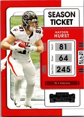 2021 Panini Contenders #6 Hayden Hurst - Image 1 of 2