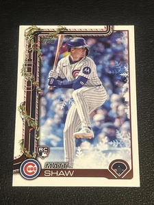 2025 Topps Holiday - Matt Shaw #H173 (RC) - Picture 1 of 2