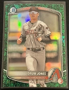 Bowman Baseball Druw Jones 2025 #BCP-138 refractor de hierba verde paralelo/99 🔥 - Imagen 1 de 8
