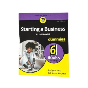 Starting a Business All-In-One for Dummies Paperback 6 Books In 1 Tyson, Nelson - Picture 1 of 4