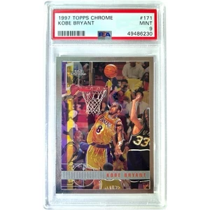 Kobe Bryant 1997 Topps Chrome #171 PSA 9 - Vivid Color, No Greening - Picture 1 of 2