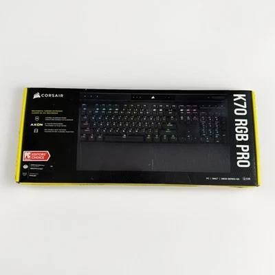 CORSAIR K70 RGB PRO Wired Mechanical Gaming Keyboard Cherry MX Speed Silver New - Image 1 of 3