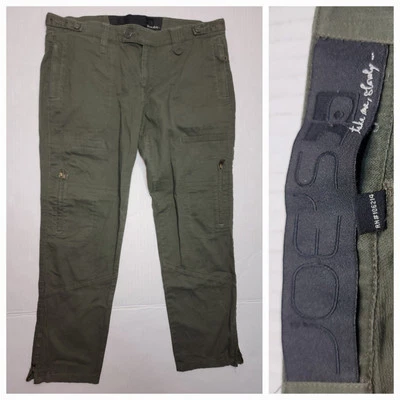 Pantalones de mezclilla Joes para mujer talla 30 cargo recortados verdes utilitarios Gorpcore 100 % algodón Foto 1 de 4