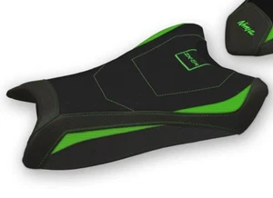 Kawasaki Ninja ZX6R 19-25 Front RiderSeat Cover Tappezzeria Italia Comfort Green - Picture 1 of 9