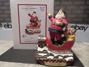 2005 MEMORY COMPANY ST. LOUIS CARDINALS ROOFTOP SANTA FIGURINE #205 (MINT) - Picture 1 of 5