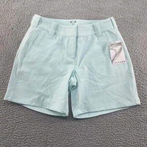 Oakley Shorts Womens Chino Size 8 X7.0 In Classic Short Teal Green Blue NWT - Picture 1 of 15