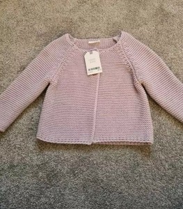 lilac baby cardigan