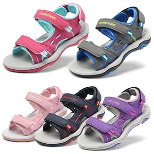 Kids Boys Girls Summer Sandals Beach Play Walking Open Toe Sport Sandals - Picture 1 of 16
