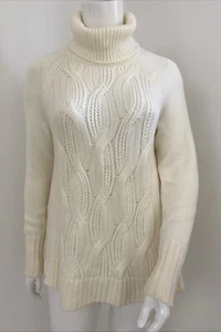 Sportscraft XXL Pure Soft Merino Wool Cream Chunky Cable Stretchy Knit Jumper - Picture 1 of 10