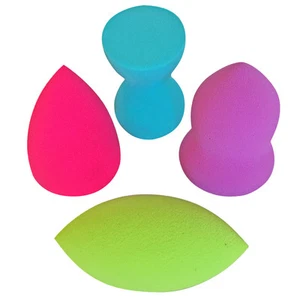 PRO Beauty Sponge Blenders: 4pc Unique Shape Makeup Sponge Set *Exclusive Dealer - Picture 1 of 10